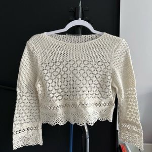 Zara summer knit top XS